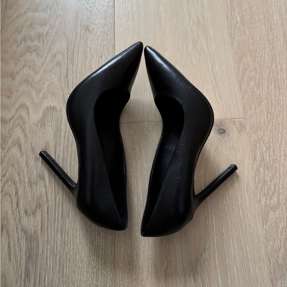 Zara Black Leather Heels - Picture 5 of 6